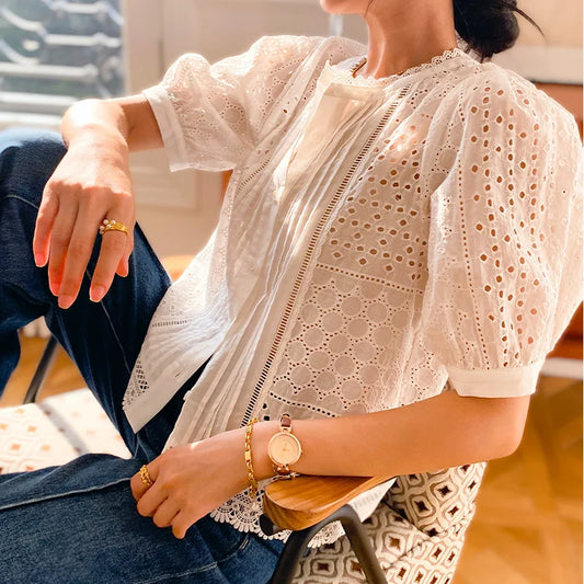 Embroidered Bohemian Women's  Casual Vacation Shirt