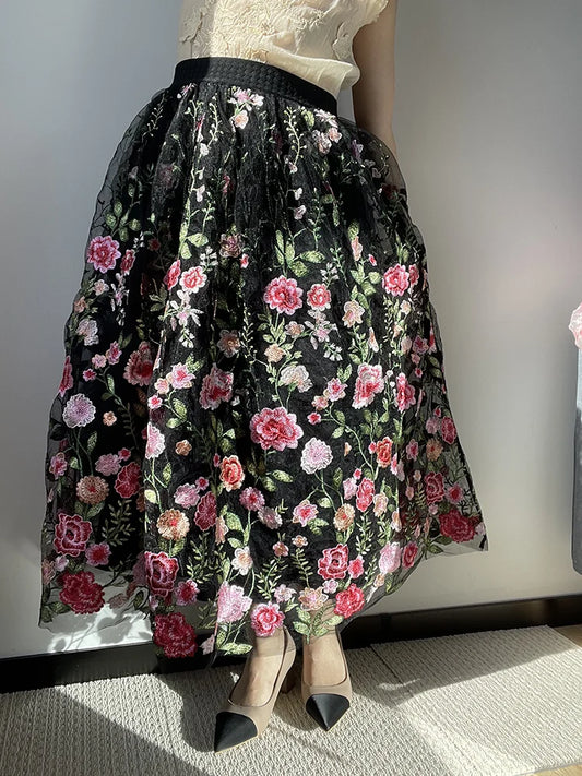 Embroidered Skirt – JIAMI Embroidered Skirt – JIAMI